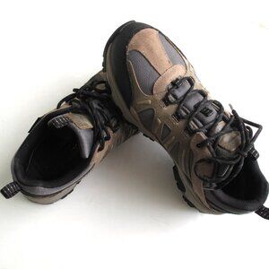 Skechers Mens'Outdoor Sneakers shoe's Tan Gray Memory Foam 66275 Hiking